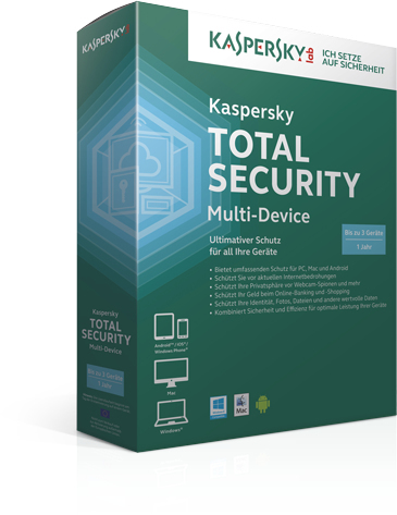 Kaspersky Total Security - Multi-Device DACH Edition 1-Device 2 year Base License Pack