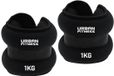 UFE Urban Fitness Enkelgewichten - Polsgewichten - Neopreen - 1 kilogram - Zwart