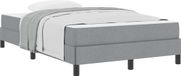 vidaXL Boxspring bed Lichtgrijs 120 x 200 cm Stof