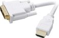SpeaKa Professional SP-7870336 DVI-kabel DVI / HDMI Adapterkabel DVI-D 18+1-polige stekker, HDMI-A-stekker 2.00 m Wit Vergulde steekcontacten