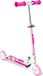 STAMP Trottinette Pliable STAMP SKIDS CONTROL, Rose, Roulements ABEC 5, Frein Arrière au Pied, Plateau Antidérapant