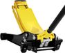 Latios Cric hydraulique au sol/Cric roulant - Cric de garage bas profil - Capacité 2 tonnes - Pompe de levage rapide à double piston - Hauteur de levage 7,5-50,5 cm - Noir/Jaune