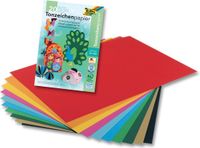 Folia Gekleurd Tekenpapier, 130 g, A4, Assortiment aan kleuren, 20 vel