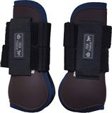 HKM Premium Slobkousen/Voetkappen Donkerbruin/Donkerblauw Warm Bloed