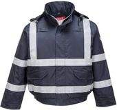 Portwest Bizflame Multi Beschermend Bomber Regenjack S783 - Marine - XXL