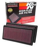 K&N vervangingsfilter compatibel met Discovery / LR4 / RangeRover (Sport) 3.0/4.4/5.0 V8 2010- (33-2446)