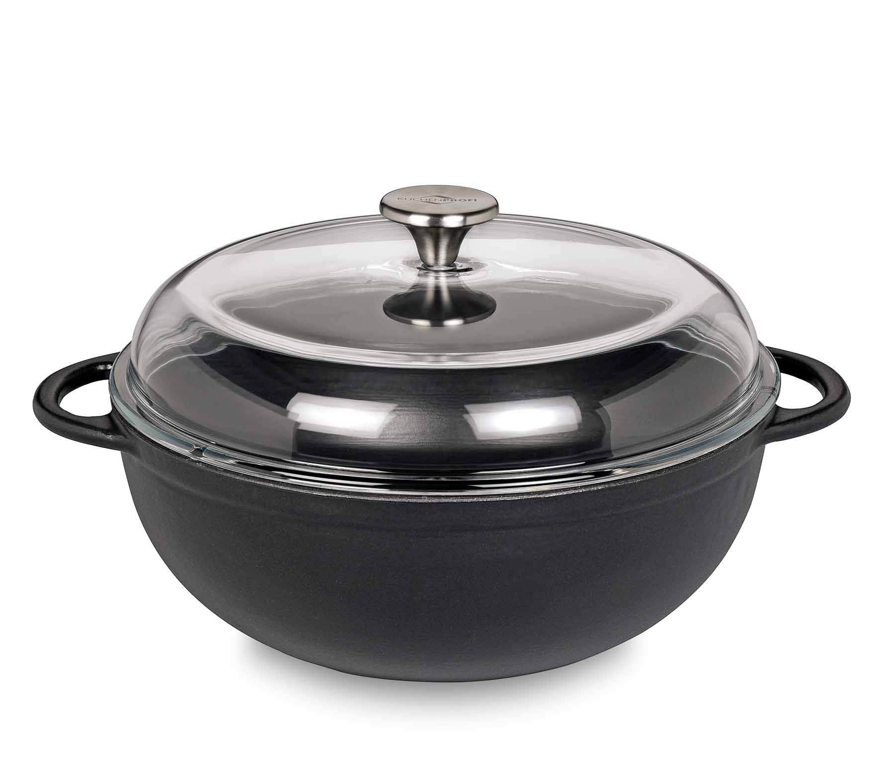 Küchenprofi Marmite Provence - Steelpan - Zwart - 280 mm - Gietijzer