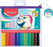 Maped Office MARKER'PEPS whitebordviltstiften assorti kleuren - in etui x 12