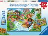 Ravensburger Pretpark Kinderpuzzel - 2 x 24 Stukjes