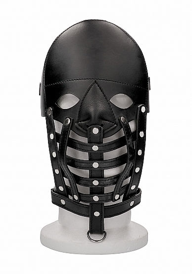 Ouch! Pain Leather Male Mask - Black