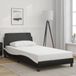 vidaXL Bedframe "Dover" kunstleer zwart en wit 100x190 cm
