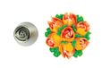 Silikomart - flower tube 33 - bocchetta in acciaio roestvrij staal per zak, diameter 25 mm
