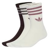 adidas Originals 3 Stripes Glitter sokken met glitters - wit/bruin