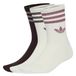 adidas Originals 3 Stripes Glitter sokken met glitters - wit/bruin