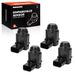 Frankberg capteur de stationnement PDC 4x capteur 3 broches pour arrière 3D0998275A | Compatible avec New Beetle 1C1 9C1, Altea XL 5P5 5P8, T.o.u.r.a.n 1T1 1T2, Golf Plus 521 5M1, Q7 4LB, New Beetle Cabriolet 1Y7