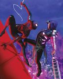 Komar Marvel Spider-Man Fight muurschildering maat 40 x 50 cm poster kinderkamer decoratie opgerold zonder lijst blauw rood