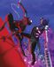 Komar Marvel Spider-Man Fight muurschildering maat 40 x 50 cm poster kinderkamer decoratie opgerold zonder lijst blauw rood