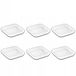 Wilmax WL-992676/A Porselein kleine gerecht, wit, 8,5 cm lengte, 8,5 cm breedte