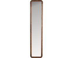 Housecraft living Nyko Spiegel/ Wandspiegel Rechthoekig Hout 120x26 cm Bruin