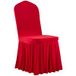 Housse de chaise rouge extensible (lot de 30)