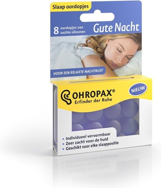 Ohropax Slaap Oordopjes Goede Nacht 4 paar