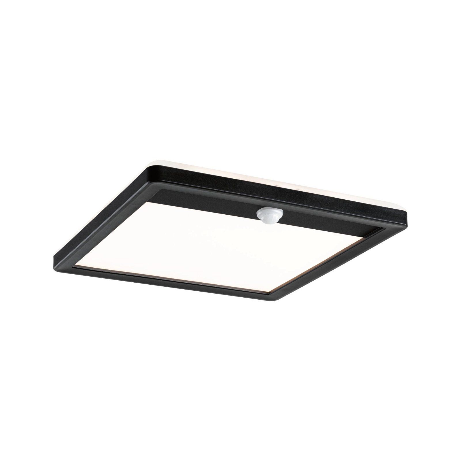 Paulmann 94665 LED Paneel Vierkant Zwart 25x25cm Warm Wit IP44 14.5W