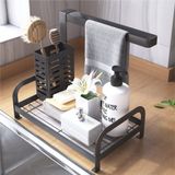 Unyqoos ® Organiseur pratique et élégante pour cuisine et salle de bain avec bac de récupération amovible