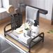 Unyqoos ® Organiseur pratique et élégante pour cuisine et salle de bain avec bac de récupération amovible