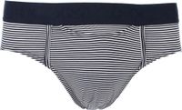 HOM Simon mini briefs HO1 (1-pack) - herenslip met horizontale gulp - donkerblauw gestreept