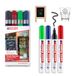 edding 4095 krijtmarkerset - zwart, rood, blauw, groen - 4 krijtstiften - ronde punt 2-3 mm