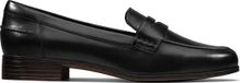Clarks Hamble Dames Loafers - Black Leather - Maat 37