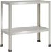 vidaXL - Planttafel - 80 x 40 x 80 cm - Roestvrij staal - zilver