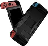Merkloos Nintendo Switch Hoesje Schokbestendig TPU Case met Kickstand Zwart