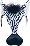 Bristol Novelty Adults Unisex Zebra Mask With Sound (Black/White)