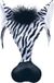 Bristol Novelty Adults Unisex Zebra Mask With Sound (Black/White)