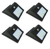 TEMPO DI SALDI 4 x koplamp met 20 leds met zonnepaneel en bewegingsmelder schemerspots