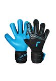 Reusch Attrakt Aqua Finger Support Keepershandschoenen - Zwart/Blauw - Maat 8.5