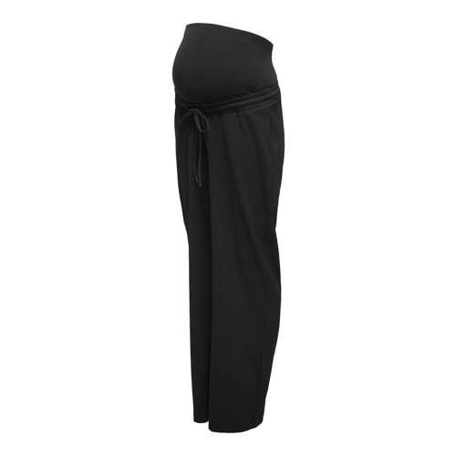 ONLY MATERNITY straight high waist zwangerschaps casual broek zwart