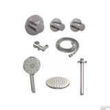 Brauer Thermostatisch Inbouwdoucheset Geborsteld Nikkel 20cm Hoofddouche Plafondarm 3 Standen Handdouche
