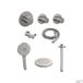 Brauer Thermostatisch Inbouwdoucheset Geborsteld Nikkel 20cm Hoofddouche Plafondarm 3 Standen Handdouche