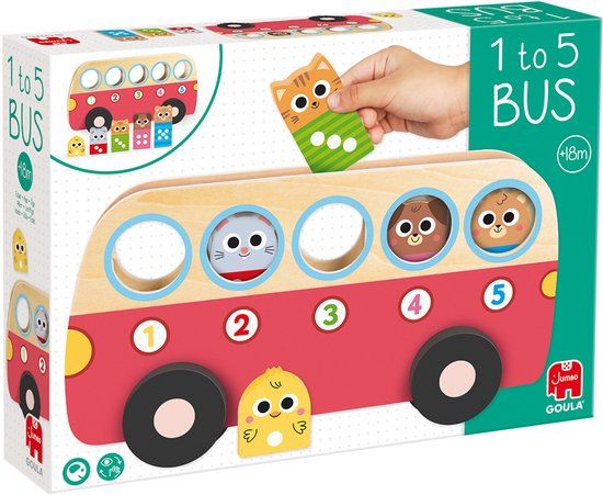 Jumbo Goula 1 to 5 Bus - Educatief Spel