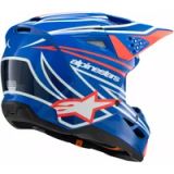 Alpinestars S-M3 Youth Wurx Blauw Rood Wit Zwart Offroad Helm