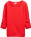Tom Tailor Denim Sweatshirt met plooien - Maat XS - Scarlet Red