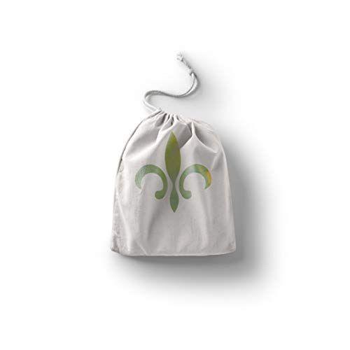 Bonamaison Bedrukte katoenen tas met trekkoord - 20 x 30 cm