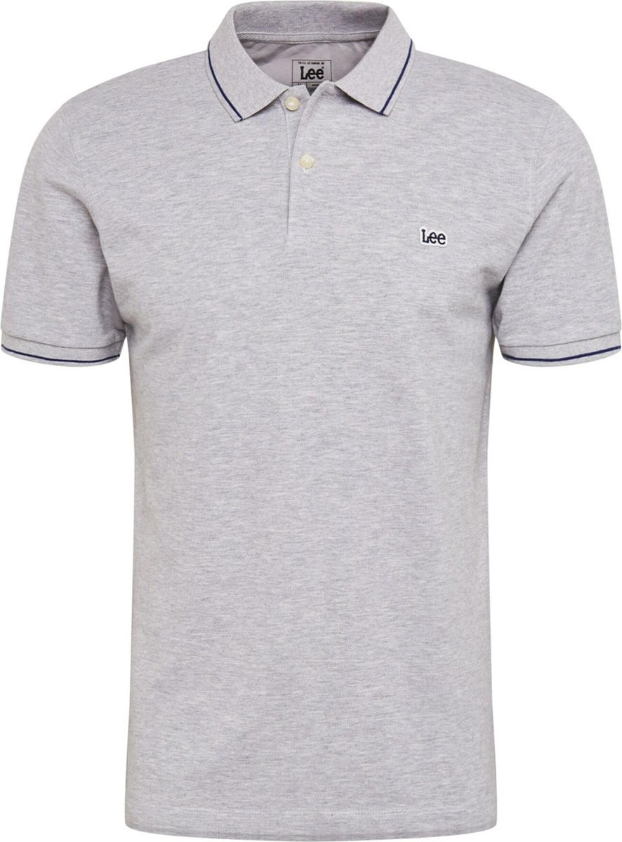 Lee PIQUE POLO - SHARP GREY MELE - Mannen - Maat L