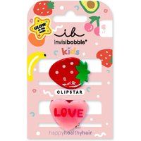 Invisibobble Clipstar Glow Frutti Strawberry - Haarklem 2 Stuks
