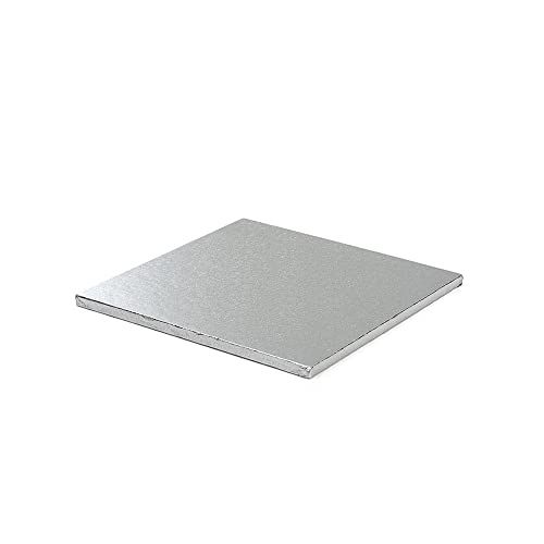 DECORA Vierkante Taartplaat Zilver 30 x 30 x 1.2 cm