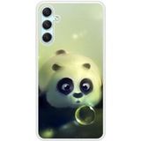 Samsung Bedrukt siliconen hoesje compatibel met Galaxy A24 4G Panda Bubble