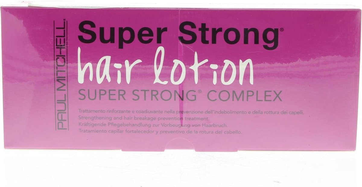 Paul Mitchell Strength Super Strong Hair Lotion 12x6ml Ampullen Beschadigd Haar/haaruitval 78ml