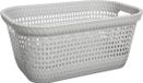 5Five Wasmand rotin tressé - beige - plastique - 45 litres - 59 x 38 x 26 cm